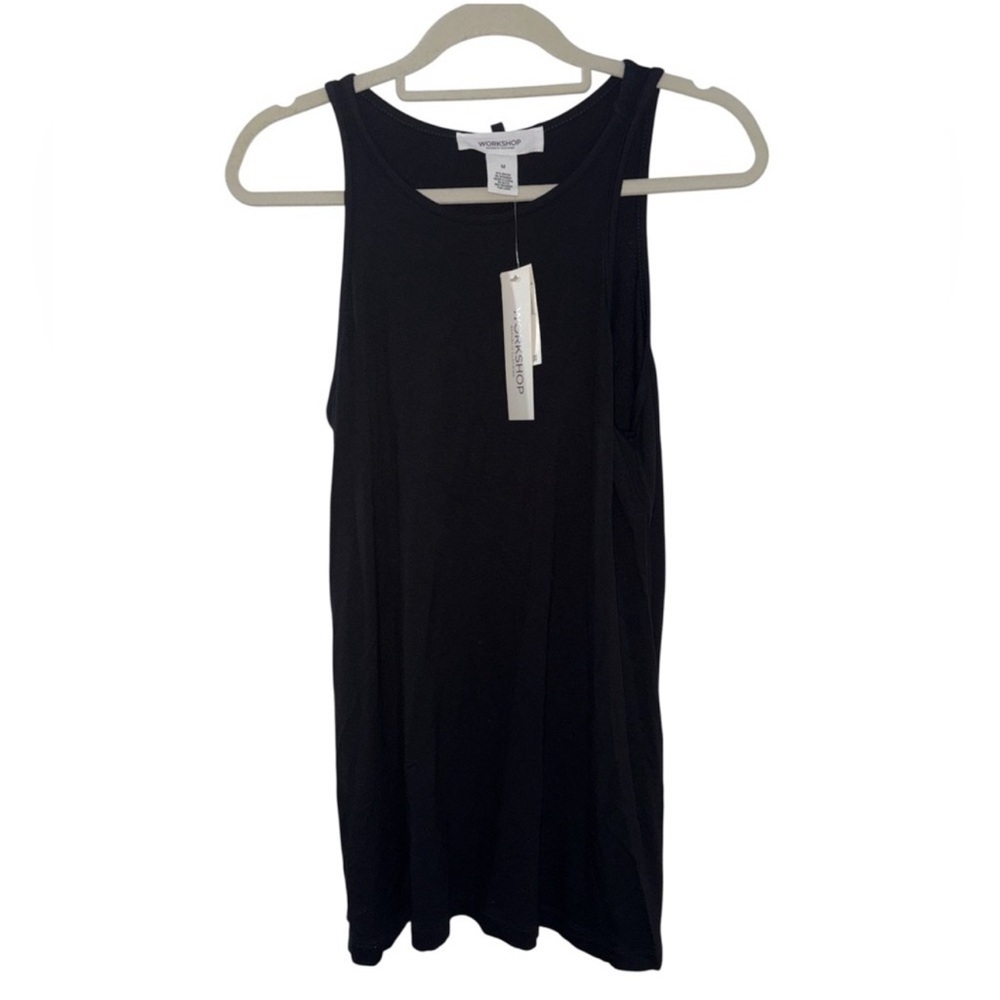 NWT Workshop Republic Clothing Black Jersey Tank Top Women’s Size Medium